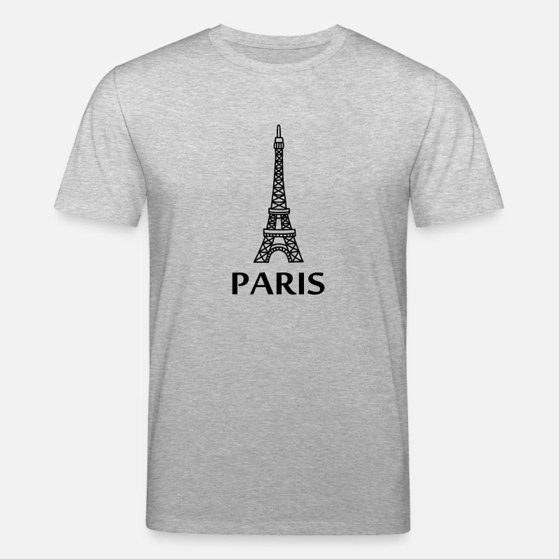 Paris - Eiffelturm - Stanley/Stella Unisex Bio-T-Shirt CREATOR  - Grau meliert