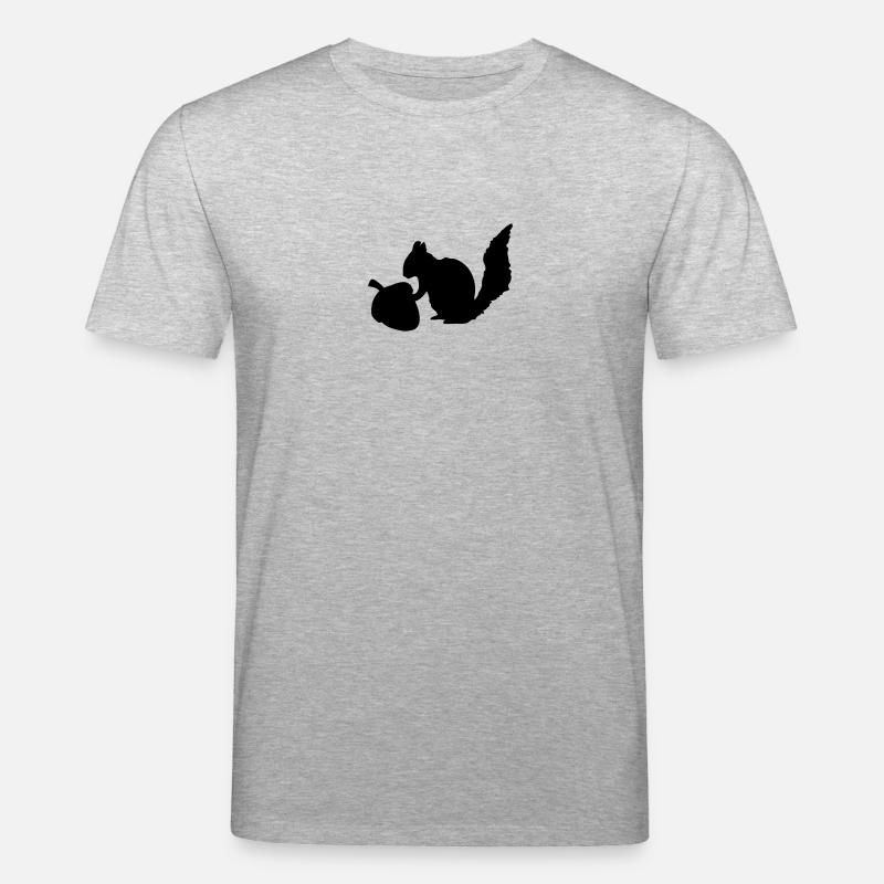 Eichhörnchen Nuss - Stanley/Stella Unisex Bio-T-Shirt CREATOR  - Grau meliert