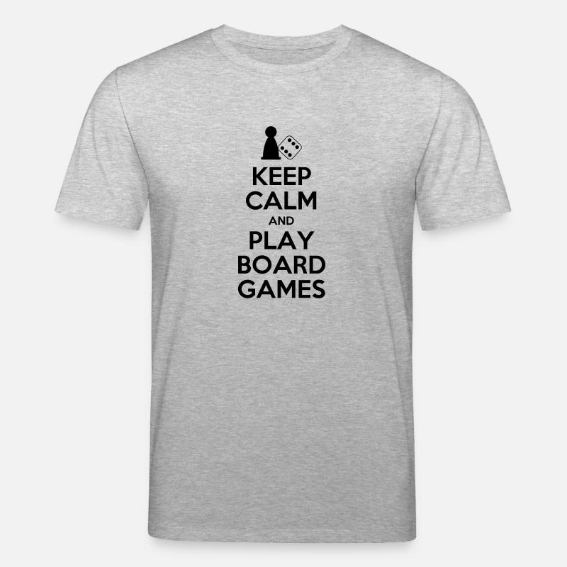 Keep Calm - Jeux de société - T-shirt bio CREATOR Stanley/Stella Unisexe - gris chiné