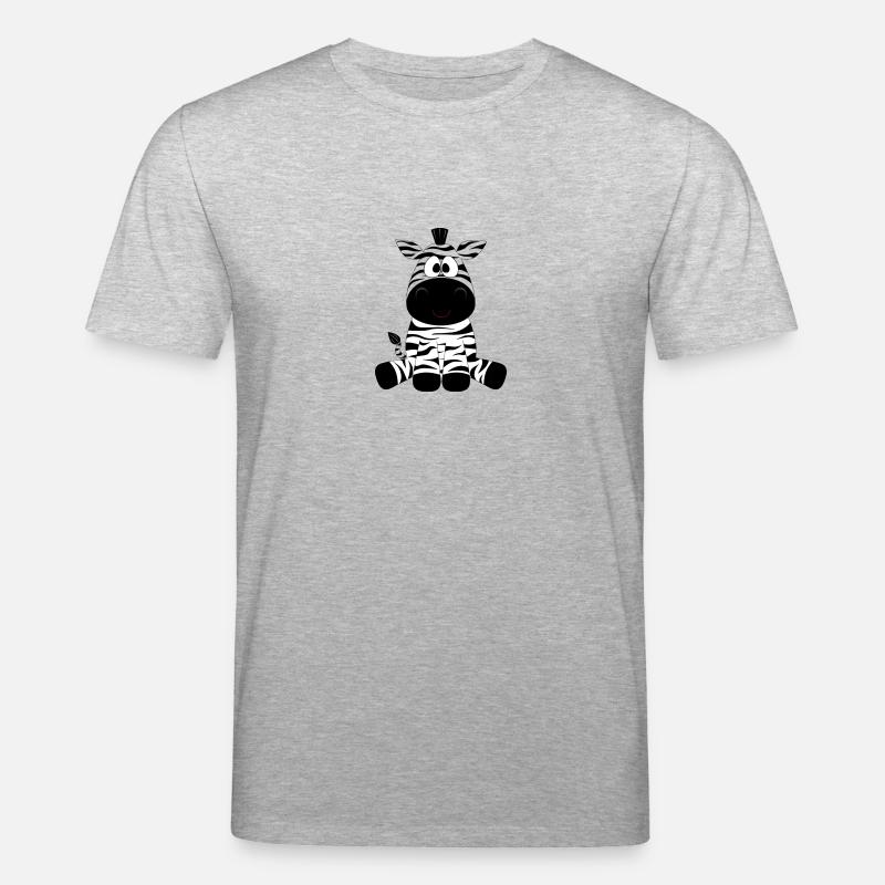 zebra - Stanley/Stella Unisex Bio-T-Shirt CREATOR  - Grau meliert