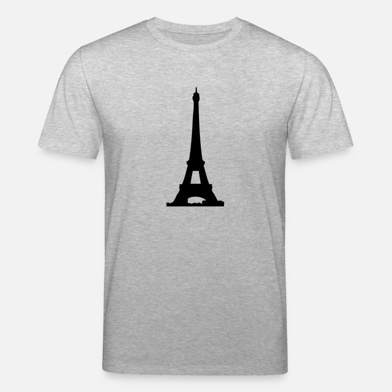 eiffelturm - Stanley/Stella Unisex Bio-T-Shirt CREATOR  - Grau meliert