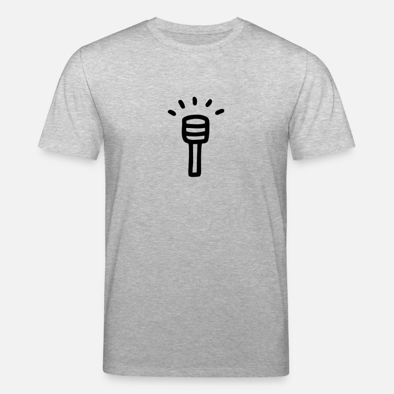 Mikrofon - Micro - Stanley/Stella Unisex Bio-T-Shirt CREATOR  - Grau meliert