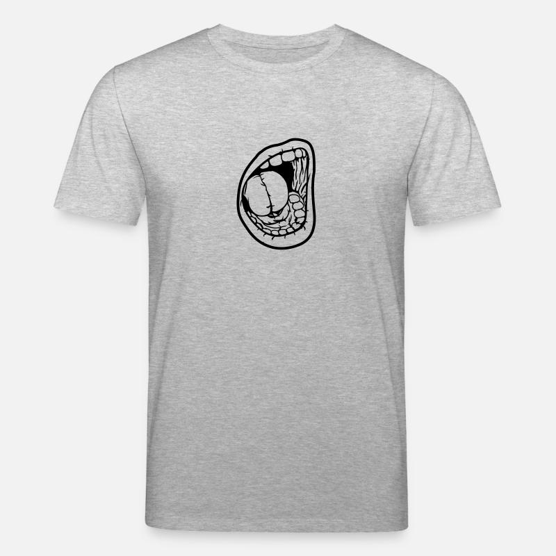 Crier bouche ouverte - T-shirt bio CREATOR Stanley/Stella Unisexe - gris chiné