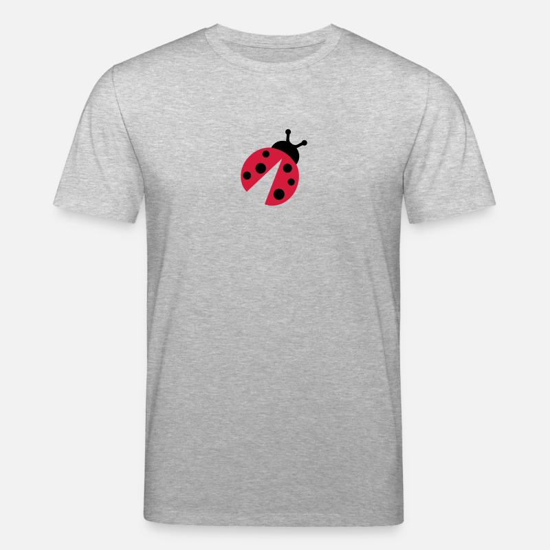 Marienkäfer - Stanley/Stella Unisex Bio-T-Shirt CREATOR  - Grau meliert