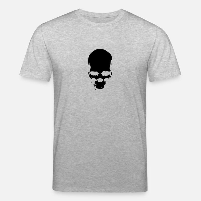 tete mort skull pirate2 - T-shirt bio CREATOR Stanley/Stella Unisexe - gris chiné