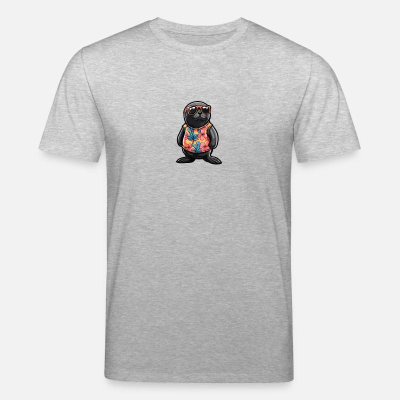 Robbe Tier Cool Sommer - Stanley/Stella Unisex Bio-T-Shirt CREATOR - Grau meliert