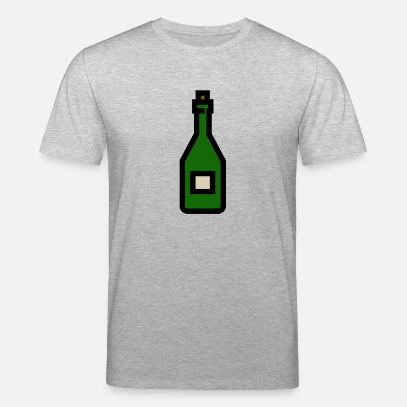 Bouteille de vin, bouteille de - T-shirt bio CREATOR Stanley/Stella Unisexe - gris chiné