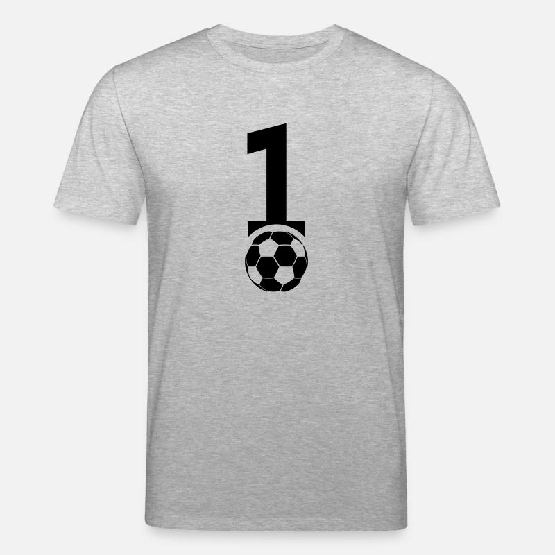 Fußball 01 - Stanley/Stella Unisex Bio-T-Shirt CREATOR  - Grau meliert