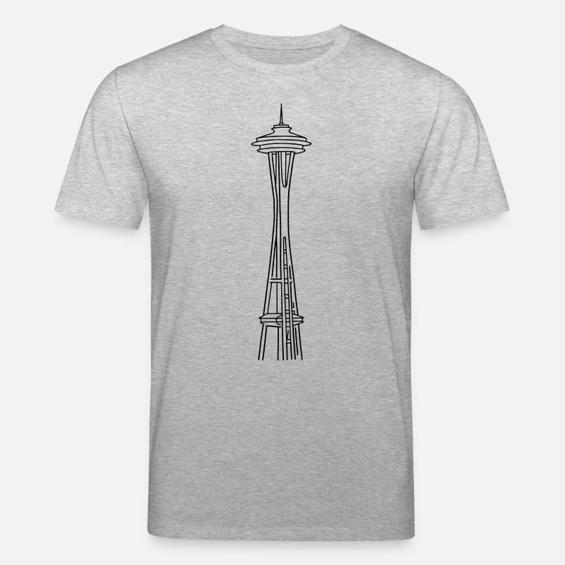 „Space Needle" à Seattle - T-shirt bio CREATOR Stanley/Stella Unisexe - gris chiné