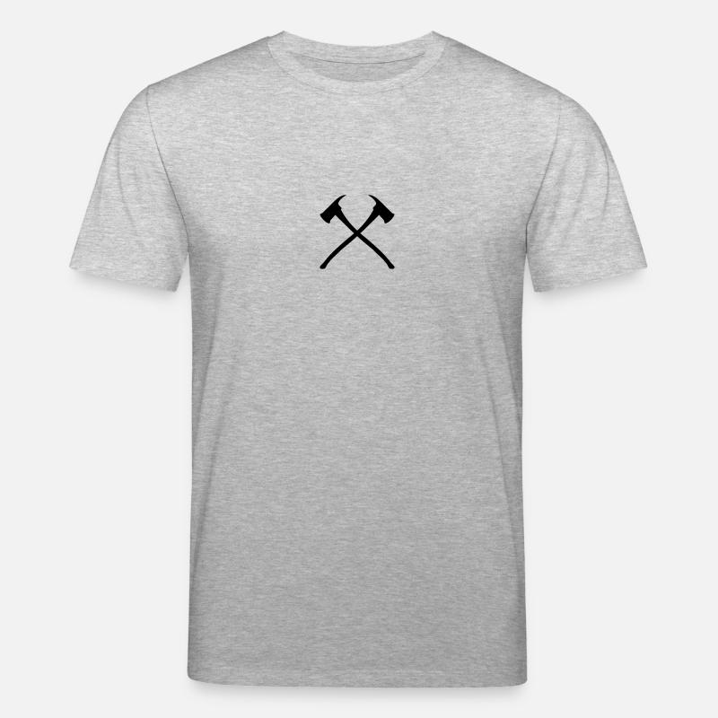 feu 2 axes - T-shirt bio CREATOR Stanley/Stella Unisexe - gris chiné