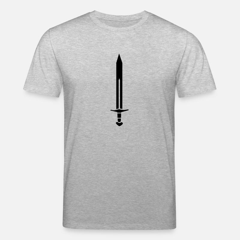 Schwert sword - Stanley/Stella Unisex Bio-T-Shirt CREATOR  - Grau meliert