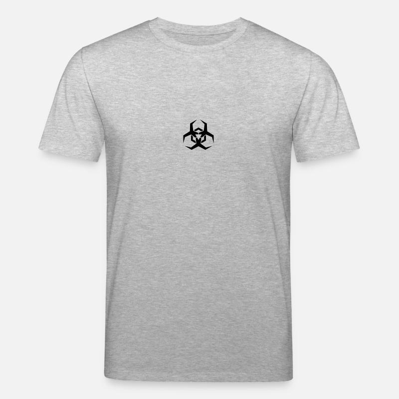 Angular Biohazard Symbole - T-shirt bio CREATOR Stanley/Stella Unisexe - gris chiné