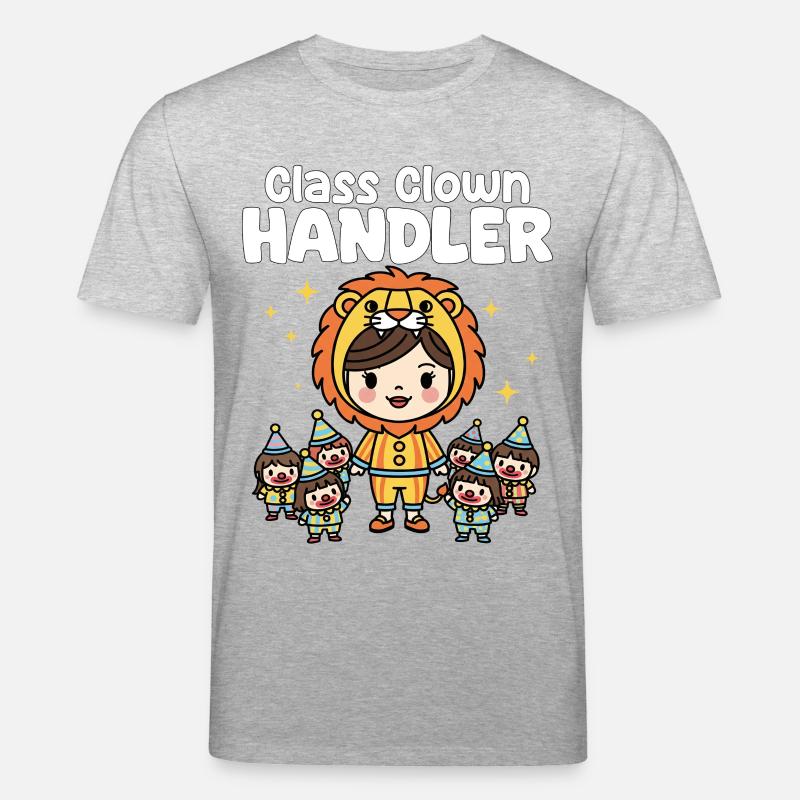 KLASSE CLOWN HANDLER - LEHRER GESCHENK - Stanley/Stella Unisex Bio-T-Shirt CREATOR  - Grau meliert