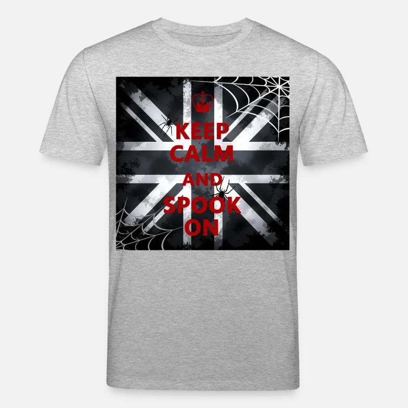 Keep Calm Spook Red - Stanley/Stella Unisex Bio-T-Shirt CREATOR  - Grau meliert