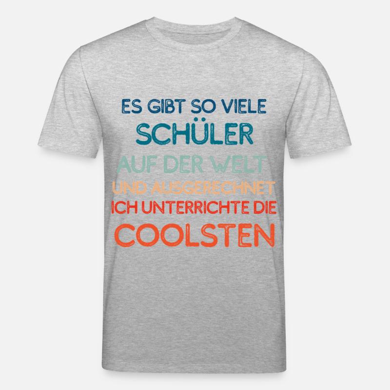 Die coolsten Schüler - Stanley/Stella Unisex Bio-T-Shirt CREATOR  - Grau meliert