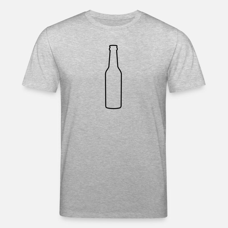 Eine Bierflasche - Stanley/Stella Unisex Bio-T-Shirt CREATOR  - Grau meliert