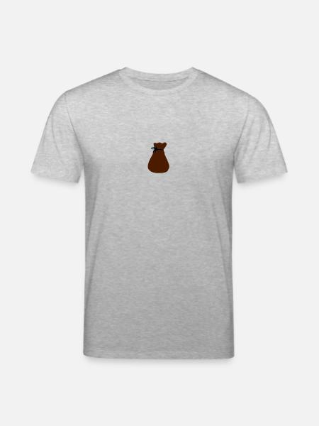 Sack, zubebunden - Stanley/Stella Unisex Bio-T-Shirt CREATOR - Grau meliert