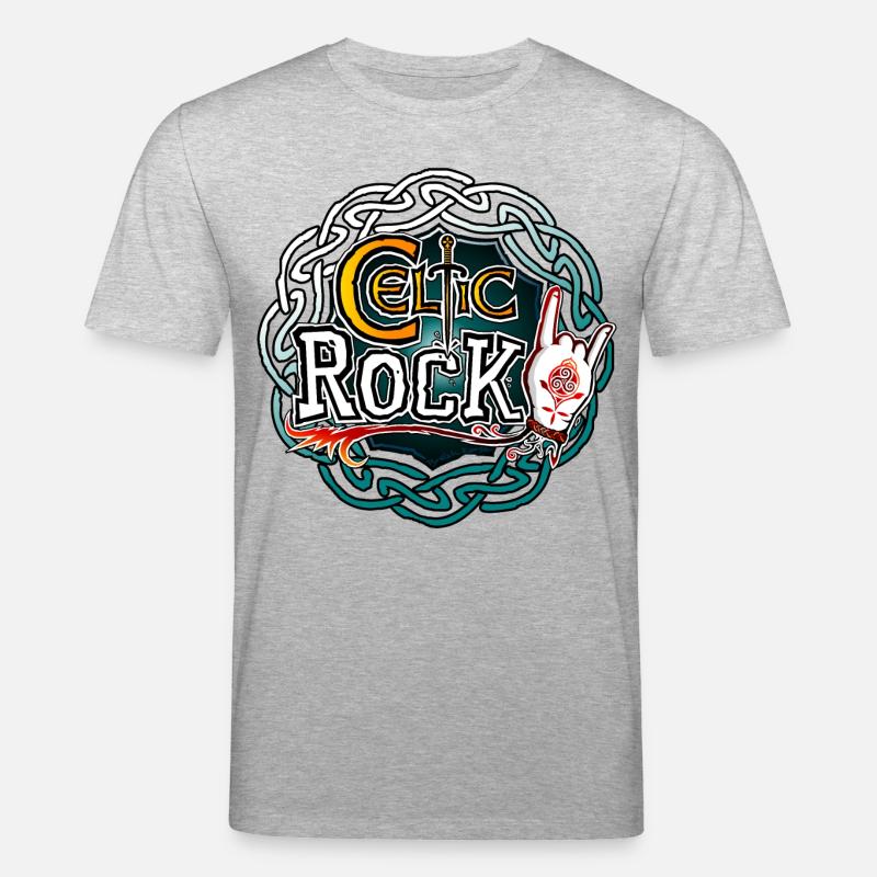 Keltischer Rock - Stanley/Stella Unisex Bio-T-Shirt CREATOR  - Grau meliert