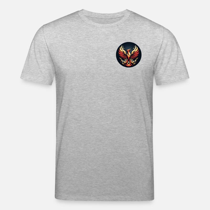 Phönix Feuerflügel Logo - Stanley/Stella Unisex Bio-T-Shirt CREATOR  - Grau meliert