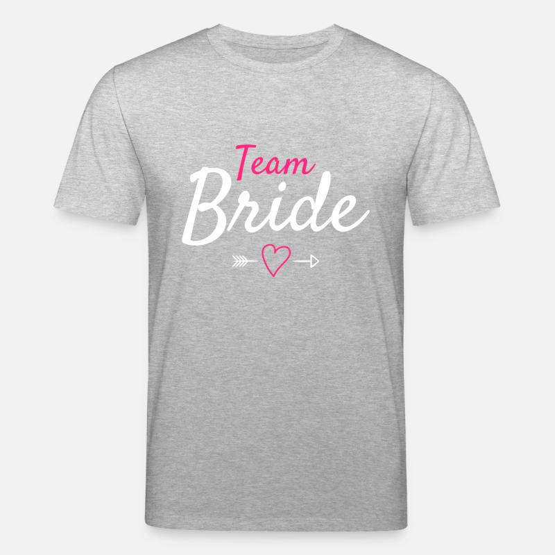 Team Braut - Stanley/Stella Unisex Bio-T-Shirt CREATOR - Grau meliert