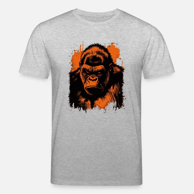 Gorilla - Stanley/Stella Unisex Bio-T-Shirt CREATOR - Grau meliert