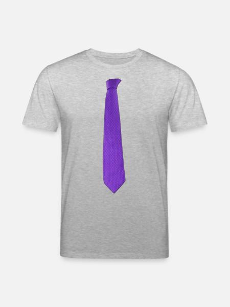 Purple tie - Stanley/Stella Unisex Bio-T-Shirt CREATOR - Grau meliert