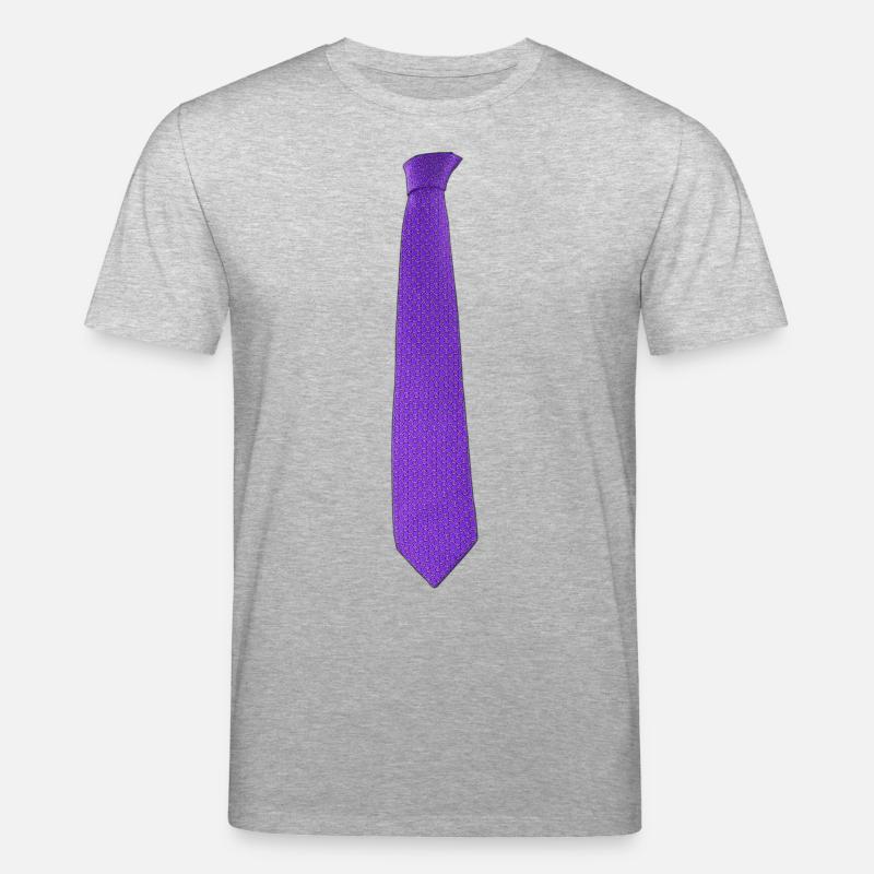 Purple tie - Stanley/Stella Unisex Bio-T-Shirt CREATOR  - Grau meliert