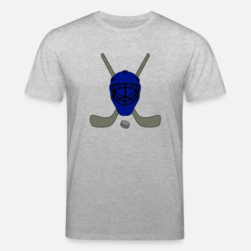 Eishockey maske - Stanley/Stella Unisex Bio-T-Shirt CREATOR  - Grau meliert