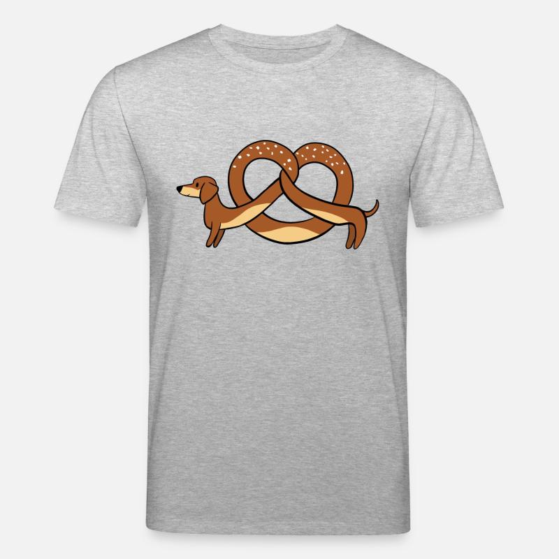 Brezeldackel hell - Stanley/Stella Unisex Bio-T-Shirt CREATOR  - Grau meliert