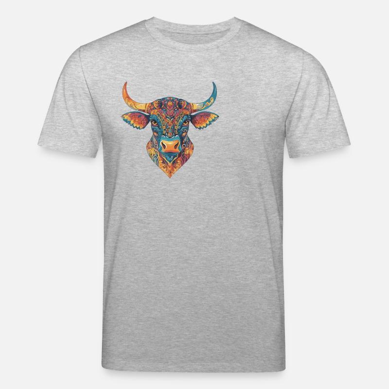 Taureau - T-shirt bio CREATOR Stanley/Stella Unisexe - gris chiné