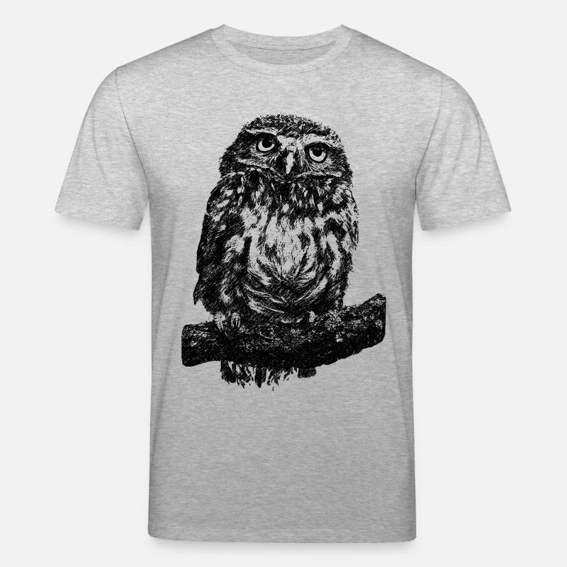 Eule - Stanley/Stella Unisex Bio-T-Shirt CREATOR  - Grau meliert