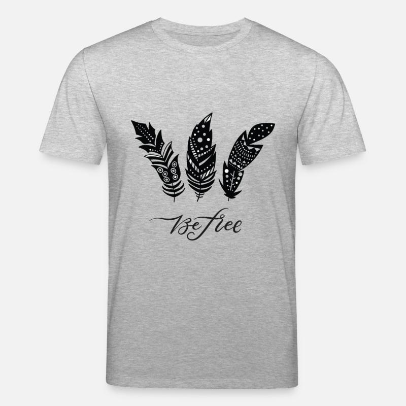 Be Free Federn - Stanley/Stella Unisex Bio-T-Shirt CREATOR  - Grau meliert