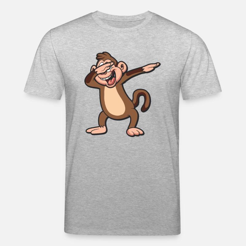 Dabbing Monkey - T-shirt bio CREATOR Stanley/Stella Unisexe - gris chiné