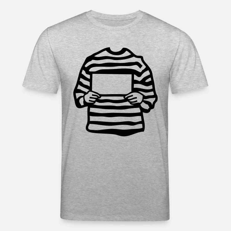 prisonnier prisoner pancarte3 empty vide - T-shirt bio CREATOR Stanley/Stella Unisexe - gris chiné