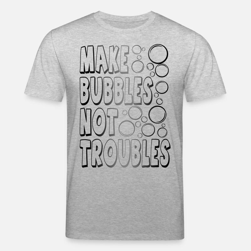 Bubbles002 - Stanley/Stella CREATOR Unisex Organic T-Shirt - heather grey