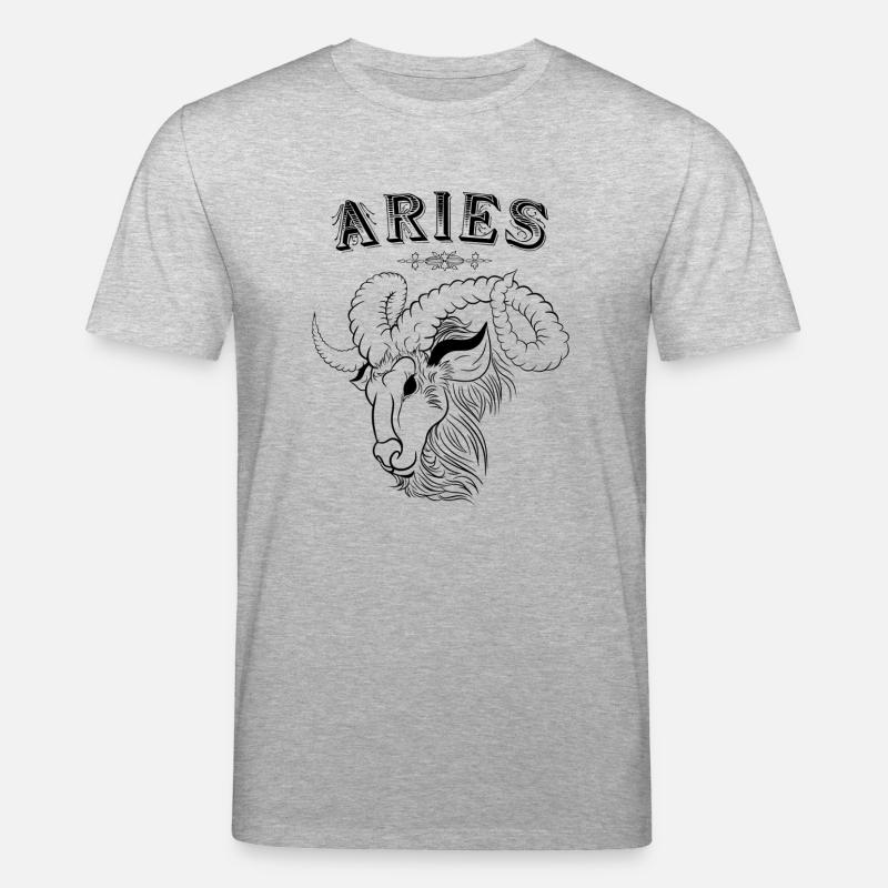 Aries Sternzeichen Widder - Stanley/Stella Unisex Bio-T-Shirt CREATOR  - Grau meliert