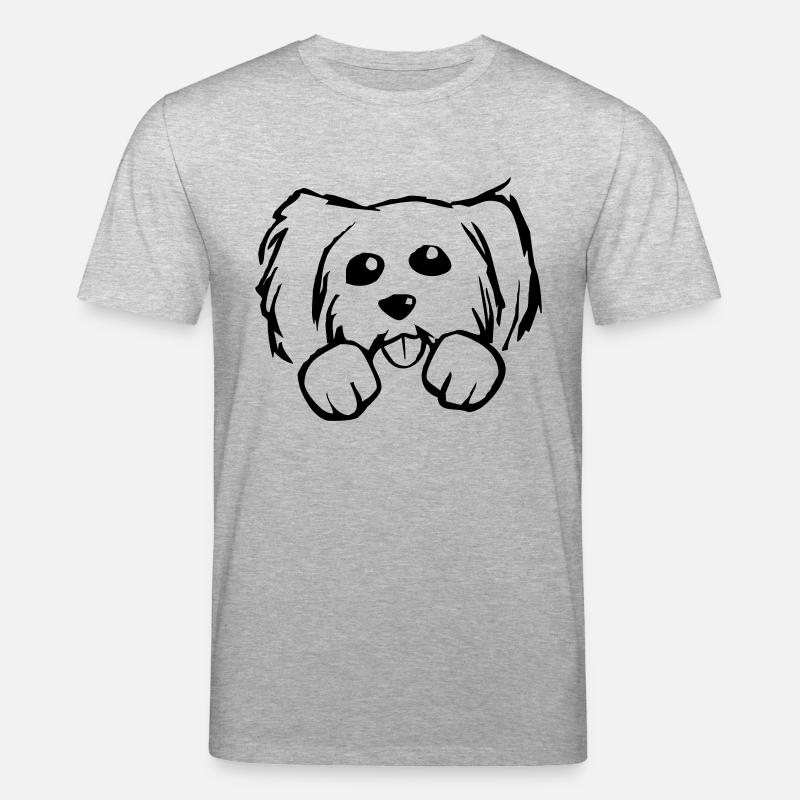 Hund - Stanley/Stella Unisex Bio-T-Shirt CREATOR  - Grau meliert