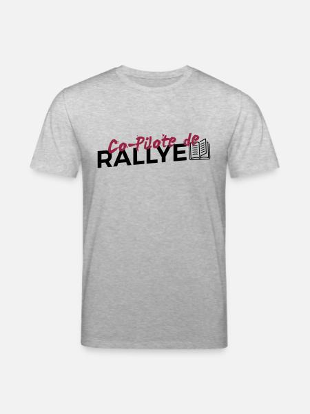 Copilote de Rallye - T-shirt bio CREATOR Stanley/Stella Unisexe - gris chiné