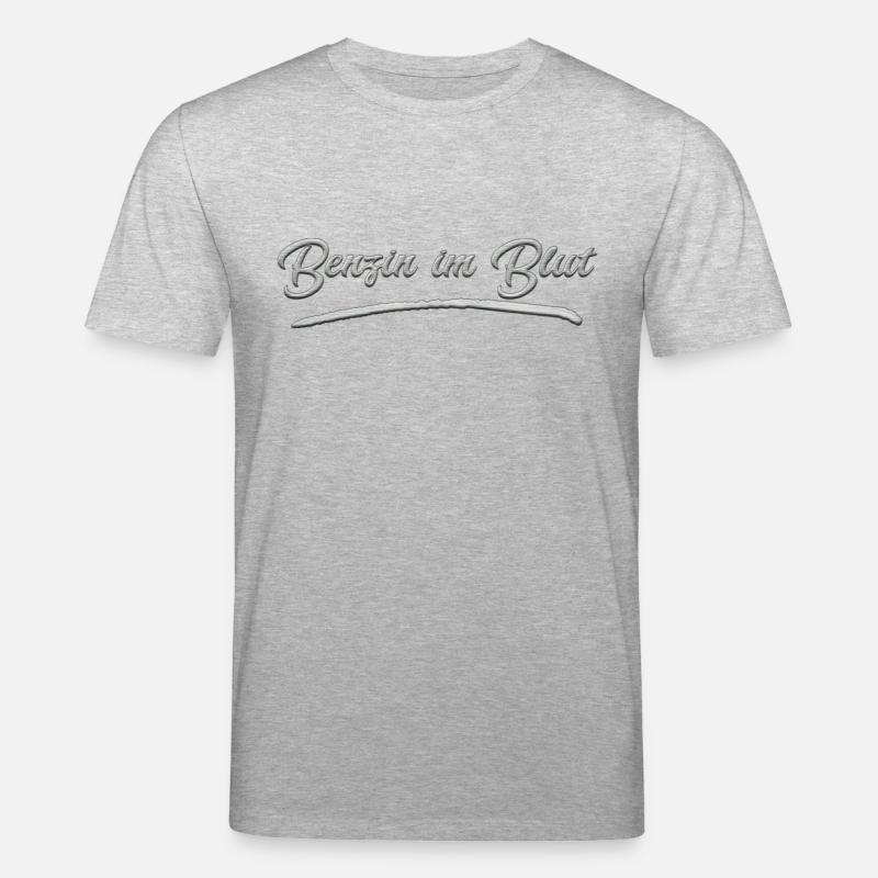 Benzin im Blut - Stanley/Stella Unisex Bio-T-Shirt CREATOR  - Grau meliert