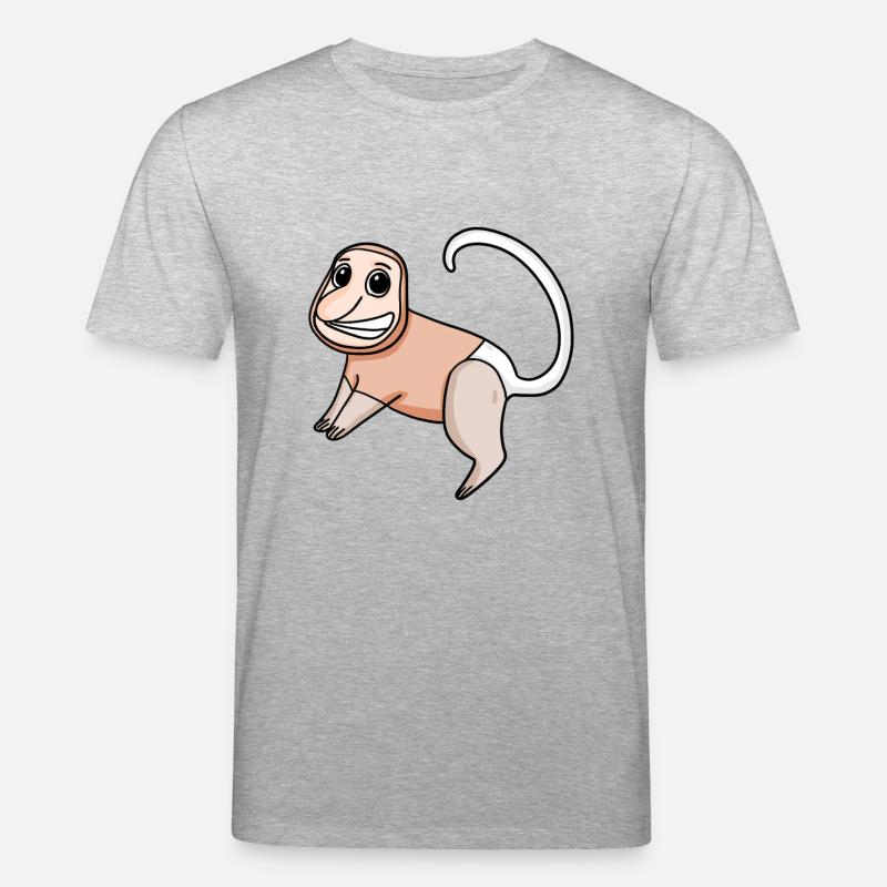 Nasenaffe Affe Affen - Stanley/Stella Unisex Bio-T-Shirt CREATOR  - Grau meliert
