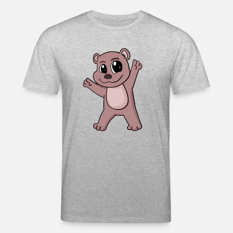 Bär - Stanley/Stella Unisex Bio-T-Shirt CREATOR  - Grau meliert