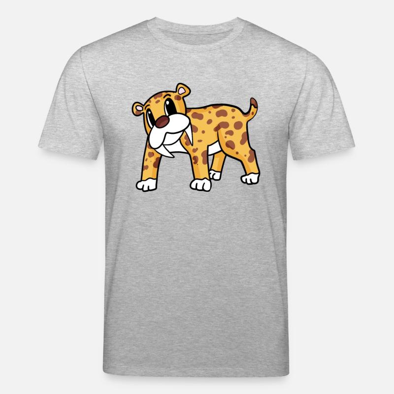 Säbelzahntiger - Stanley/Stella Unisex Bio-T-Shirt CREATOR  - Grau meliert