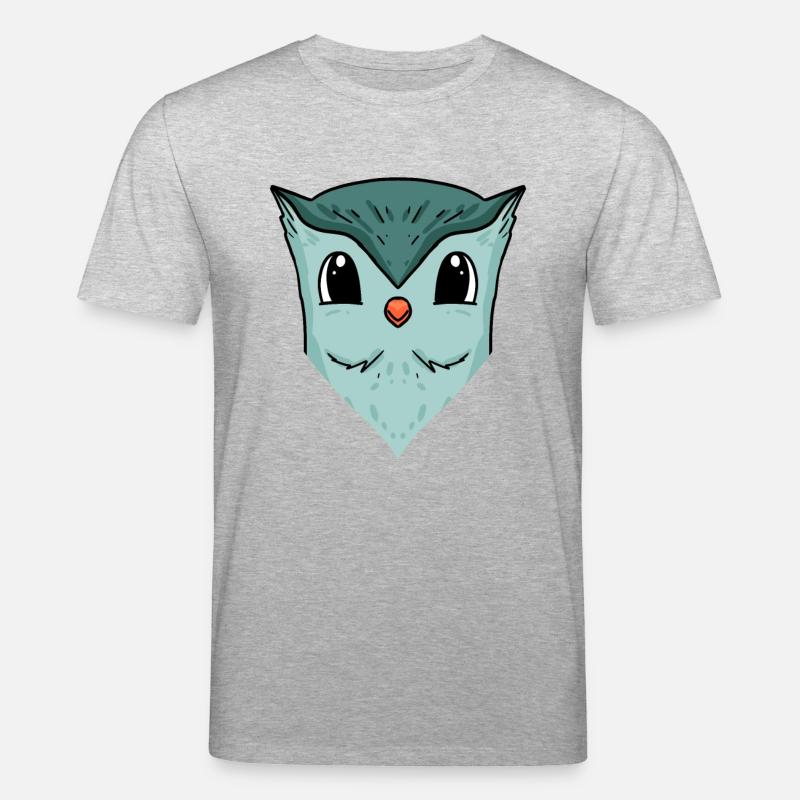 Eule - Stanley/Stella Unisex Bio-T-Shirt CREATOR  - Grau meliert