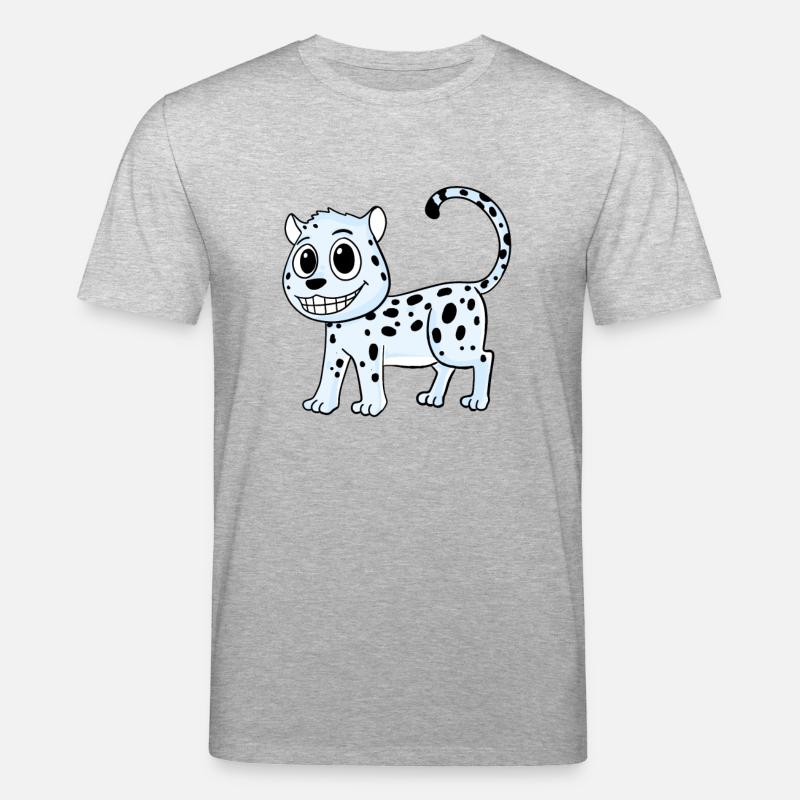 Léopard des neiges Léopard - T-shirt bio CREATOR Stanley/Stella Unisexe - gris chiné