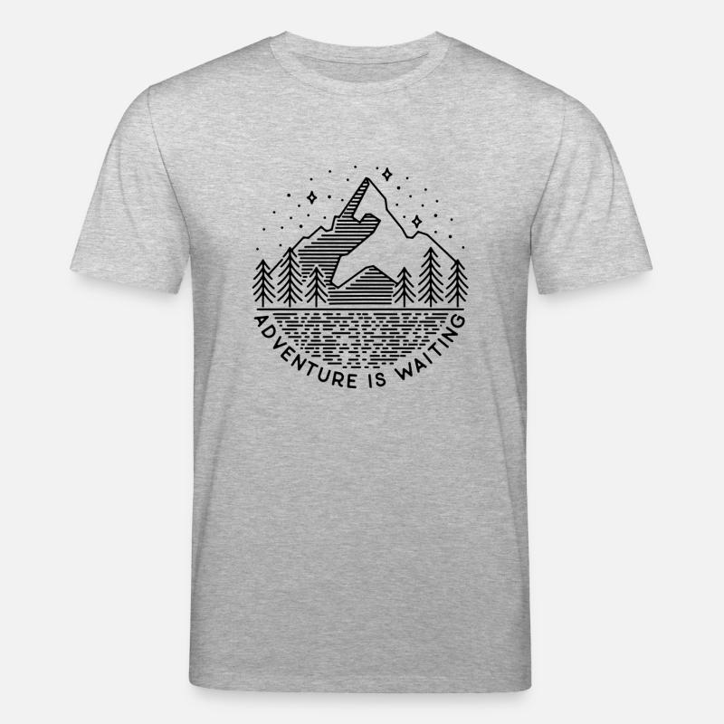Abenteuerlust - Stanley/Stella Unisex Bio-T-Shirt CREATOR  - Grau meliert