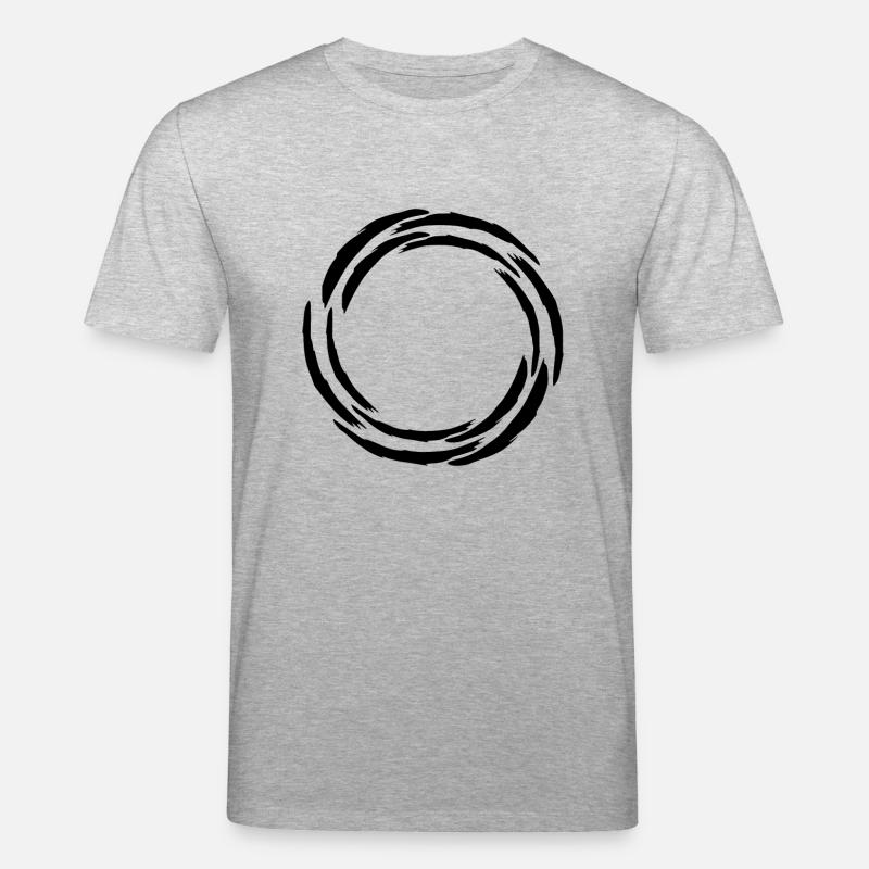 Circle - Round - Pattern - Icon - Stanley/Stella CREATOR Unisex Organic T-Shirt - heather grey