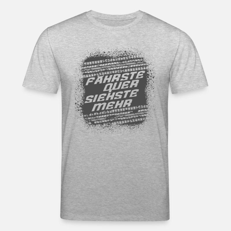 FÄHRSTE QUER SIEHSTE MEHR - Stanley/Stella Unisex Bio-T-Shirt CREATOR  - Grau meliert
