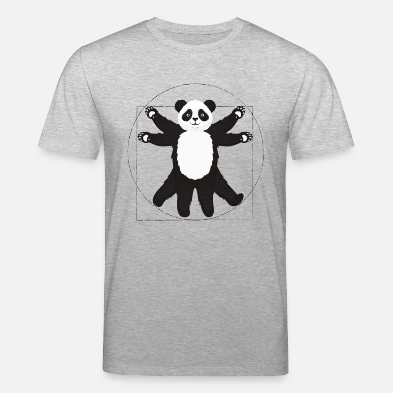 Panda Vinci - Stanley/Stella Unisex Bio-T-Shirt CREATOR  - Grau meliert