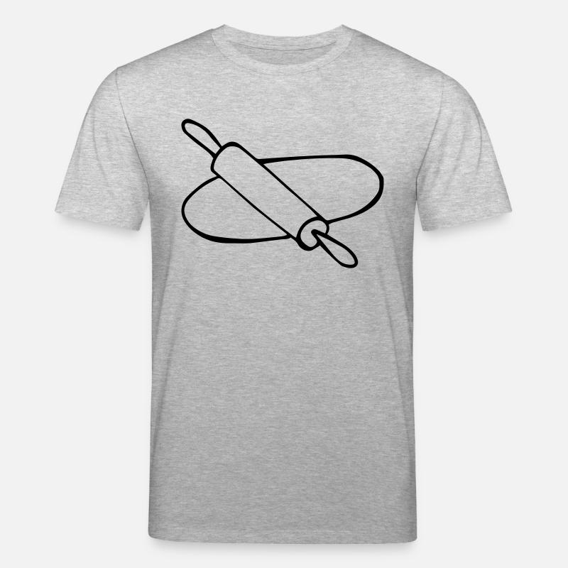 Teig ausrollen2 - Stanley/Stella Unisex Bio-T-Shirt CREATOR  - Grau meliert