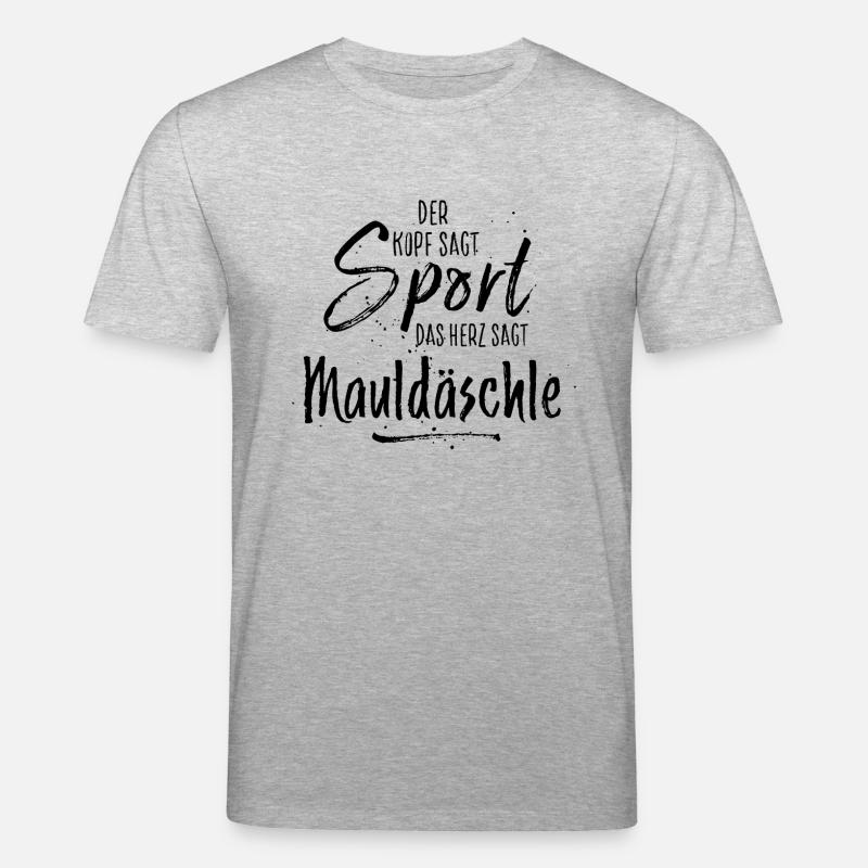 mauldäschle schwarz - Stanley/Stella Unisex Bio-T-Shirt CREATOR  - Grau meliert